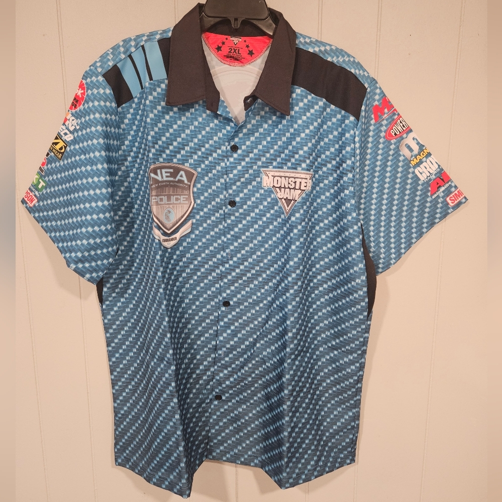 Monster Jam NEA Driver's Souvenir Button Down Shirt Multiple Sizes New Unworn